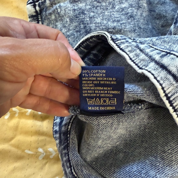 Acid Wash Denim Pencil Skirt - Picture 7 of 7